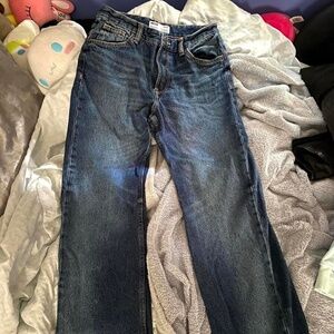 women’s bershka straight legged jeans